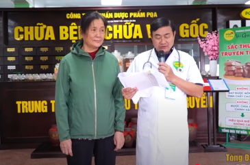 Cô Thu không còn mỡ máu sau khi điều trị tại phòng khám